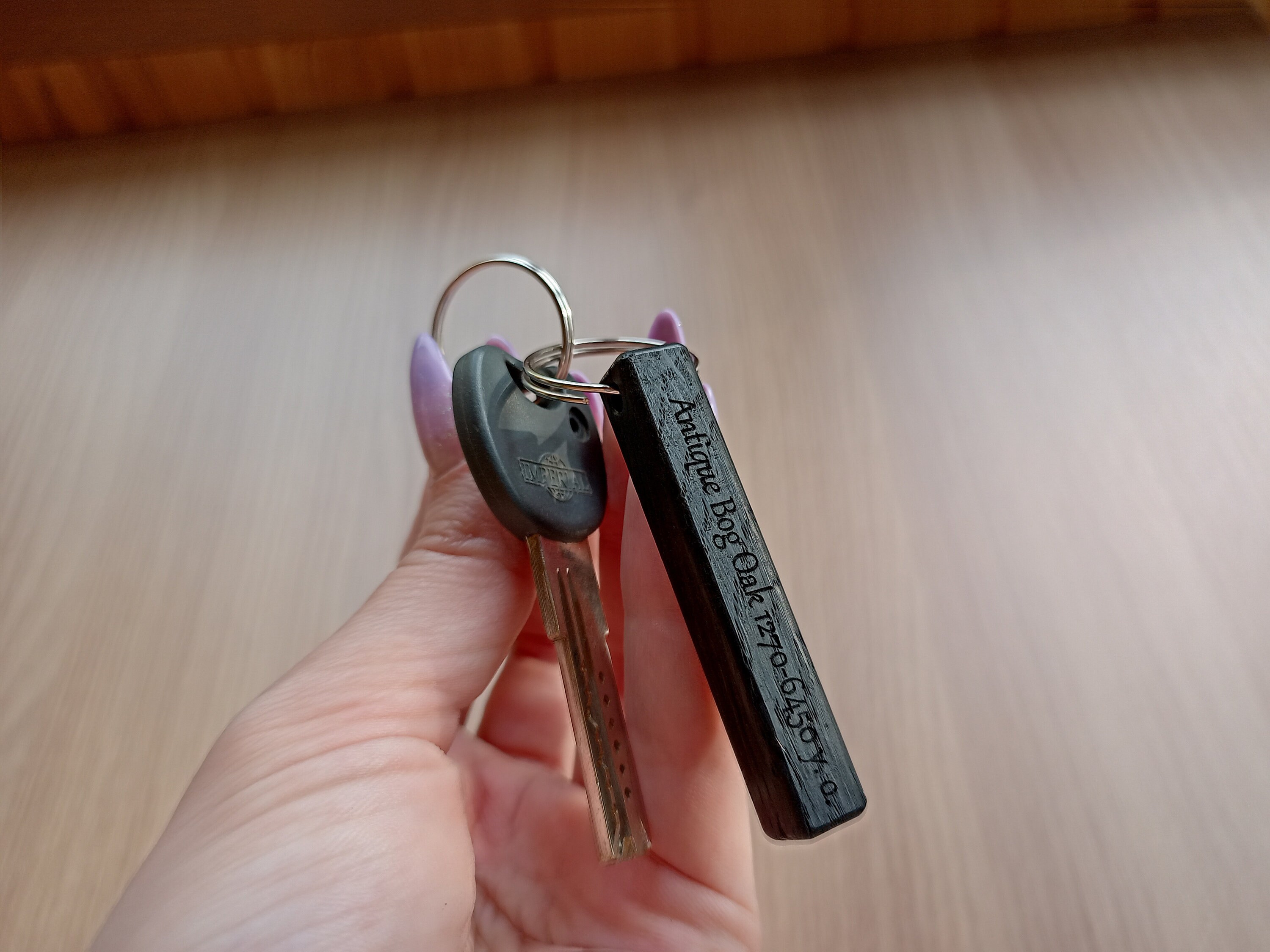 Bog Key Rings Bog Oak Keyring | Antique (morta) Wooden Material | Morta Wood | Gift ...