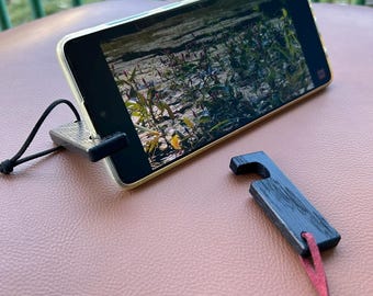 Garneck Supporto Per Telefono In Legno A Forma Di Cane | Fermaglio Per Cellulare Da Scrivania | Regalo Simpatico - 2