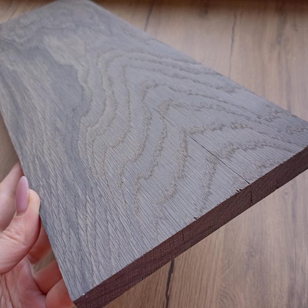 Bog oak (morta, wood) plank, blank, piece, board 20mm*162mm*448mm from 2840 years.
