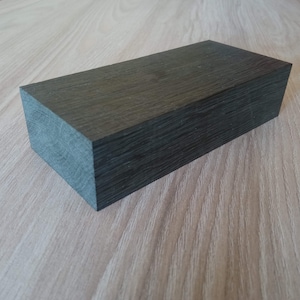 Bog oak (morta, wood) blanks for knife handles of size 35*60*135 mm