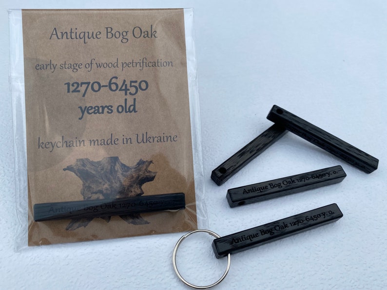 Bog Key Rings Handmade Wooden Keyring. Bog Oak Keyring 2.36x0.28x0.28