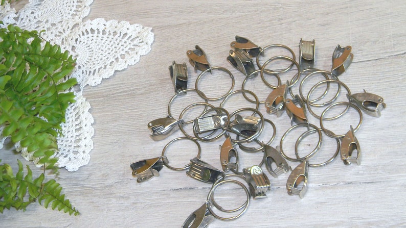 Vintage Rings And Clips Rare Clips Old Vintage Soviet Metal Etsy