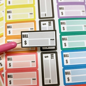 Bill Due Reminder Planner Stickers - Payment Reminder Planner Stickers