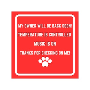 Pet on board decal / Dog on board / Sticker / temperature controlled / Car Window Decal/ Sticker/dogs
