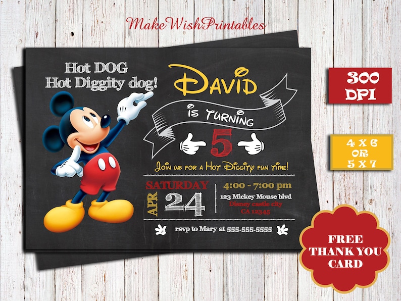 Mickey Mouse printable birthday invitation, Free of charge Thank by yourself card,Disney Mickey birthday invitation,Mickey Mouse clubhouse invitations,arty invite image about Mickey Mouse Printable Birthday Invitations referred to as Mickey Mouse printable birthday invitation, Cost-free Thank by yourself card,Disney Mickey birthday invitation,Mickey Mouse clubhouse invitations,arty invite