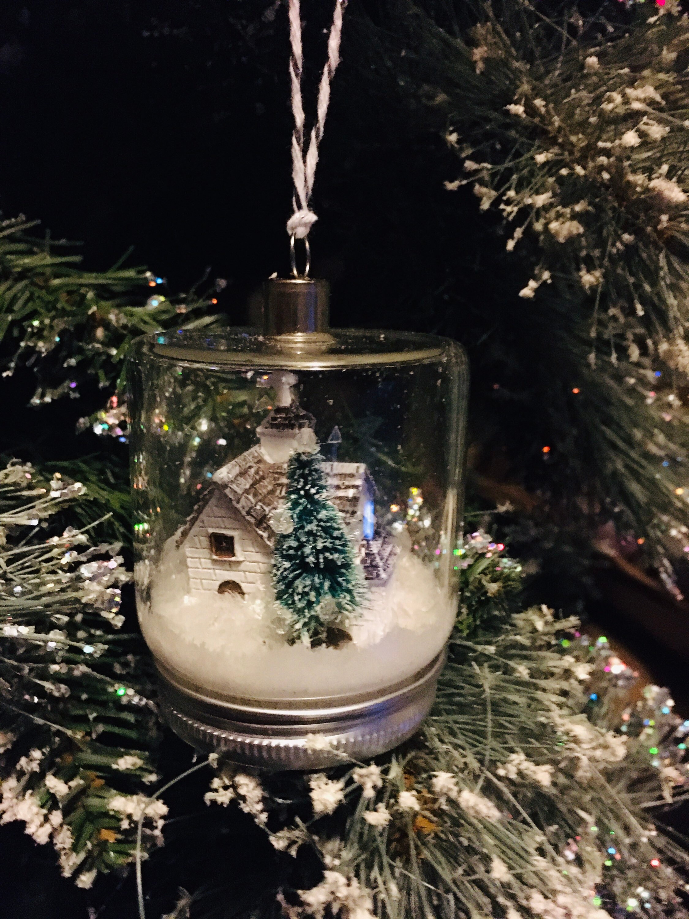 Baubles Christmas tree decorations scenes come in sets of 3 Etsy