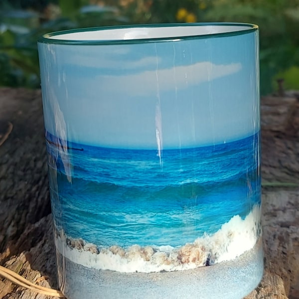 Keramik Tasse Maritim Ostsee Zingst Strand