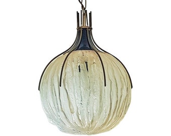 Glaskugel pendant lamp by Angelo Brotto, Italy 1960s