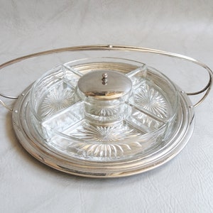 Serving bowls on tray, Art Deco Menage