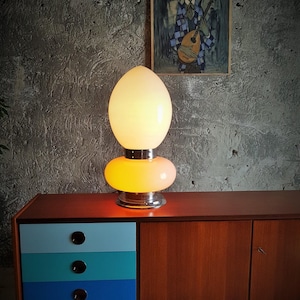 Murano glass table lamp by Carlo Nason for Mazzega, Italy, 1968
