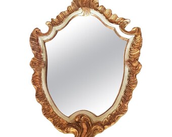 Baroque mirror in gilded wood, Louis XV wall mirror