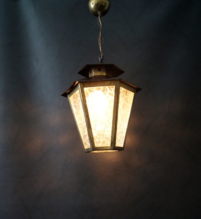 hallway lamp Hanging lamp mid century metal pendant light lantern lamp