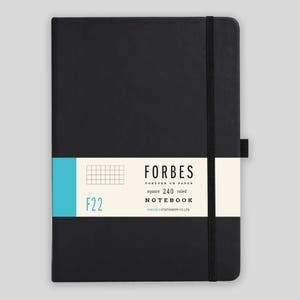 Taccuino a quadretti di FORBES con personalizzazione - Nomi o iniziali