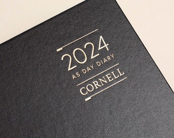 Agendas 2024 personnalisés - Agendas CORNELL 2024 - A4/A5 - Agendas quotidiens et hebdomadaires avec rendez-vous - Ajouter le nom à la couverture