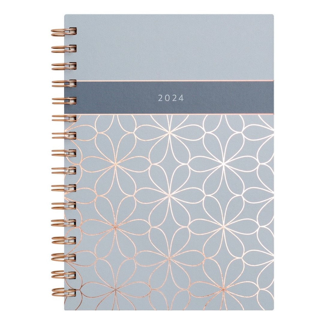 Matilda Myres 2024 Diary Rose Gold Wiro A5 Weekly Diary Etsy