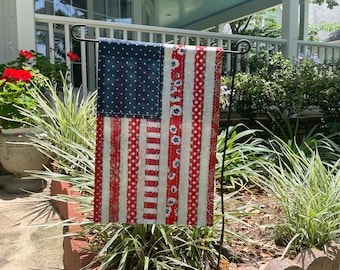 Gartendekor der amerikanischen Flagge, Vaterländische doppelseitige Flagge