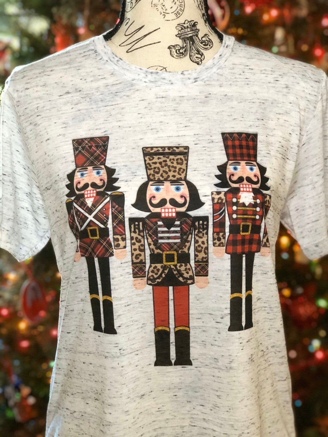 Nutcracker Christmas Shirt / Leopard Nutcracker Shirt / Womens - Etsy