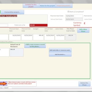 Project Manager Database: Small Project Budget & Expense Tracker (MS Access)