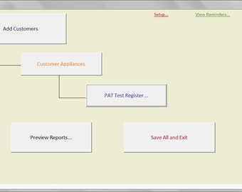 PAT Testing DB | Log customer equipment and PAT test dates | Access database template