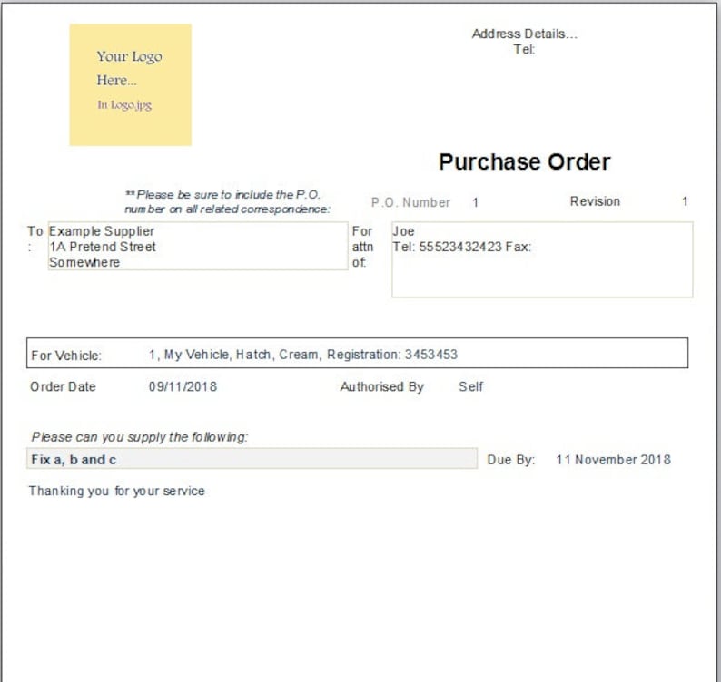 Vehicle / Automobile Fleet Management Msaccess Database Etsy UK