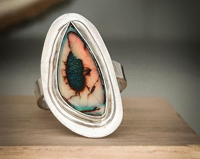 Monarch Opal Ring | Opal Ring | Handmade Ring | Rustic Ring | Mystic ...
