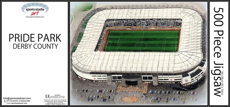 Derby County Football Club Pride Park Stadia Fine Art Jigsaw Puzzle