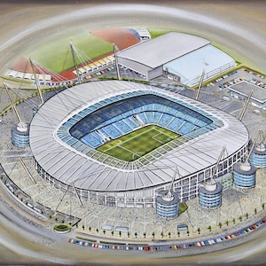 Etihad Stadium Fine Art Jigsaw Puzzle - Manchester City Football Club