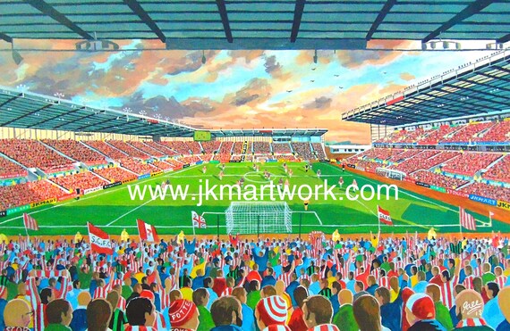 Britannia Bet 365 Stadium Fine Art Print Stoke City Etsy Denmark