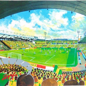 Norwich City Football Club - Carrow Road Stadium Art Canvas Print
