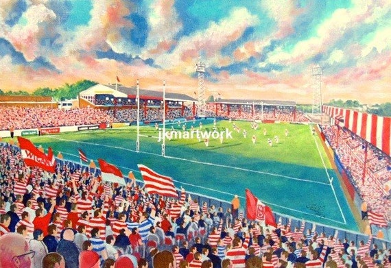 Central Park Stadium Fine Art Print Wigan Rugby League Club - Etsy