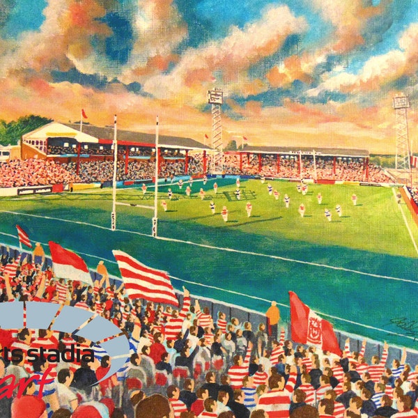 Wigan Rugby League Club - Central Park Stadium Art Print