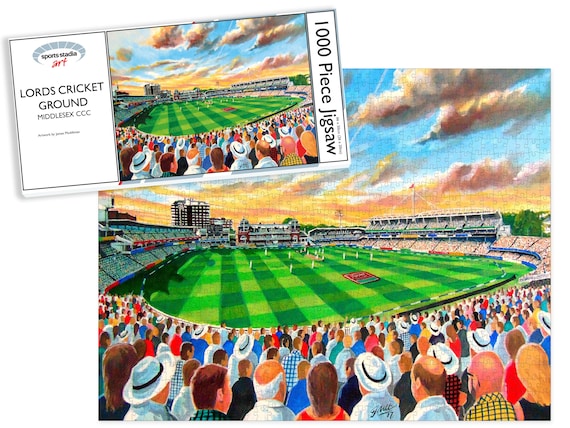 Lords Cricket Ground Stadium Art Jigsaw Puzzle - Etsy