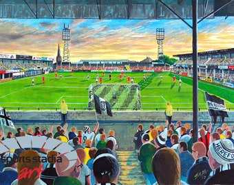Hereford Football Club - Edgar Street Stadium Art Print
