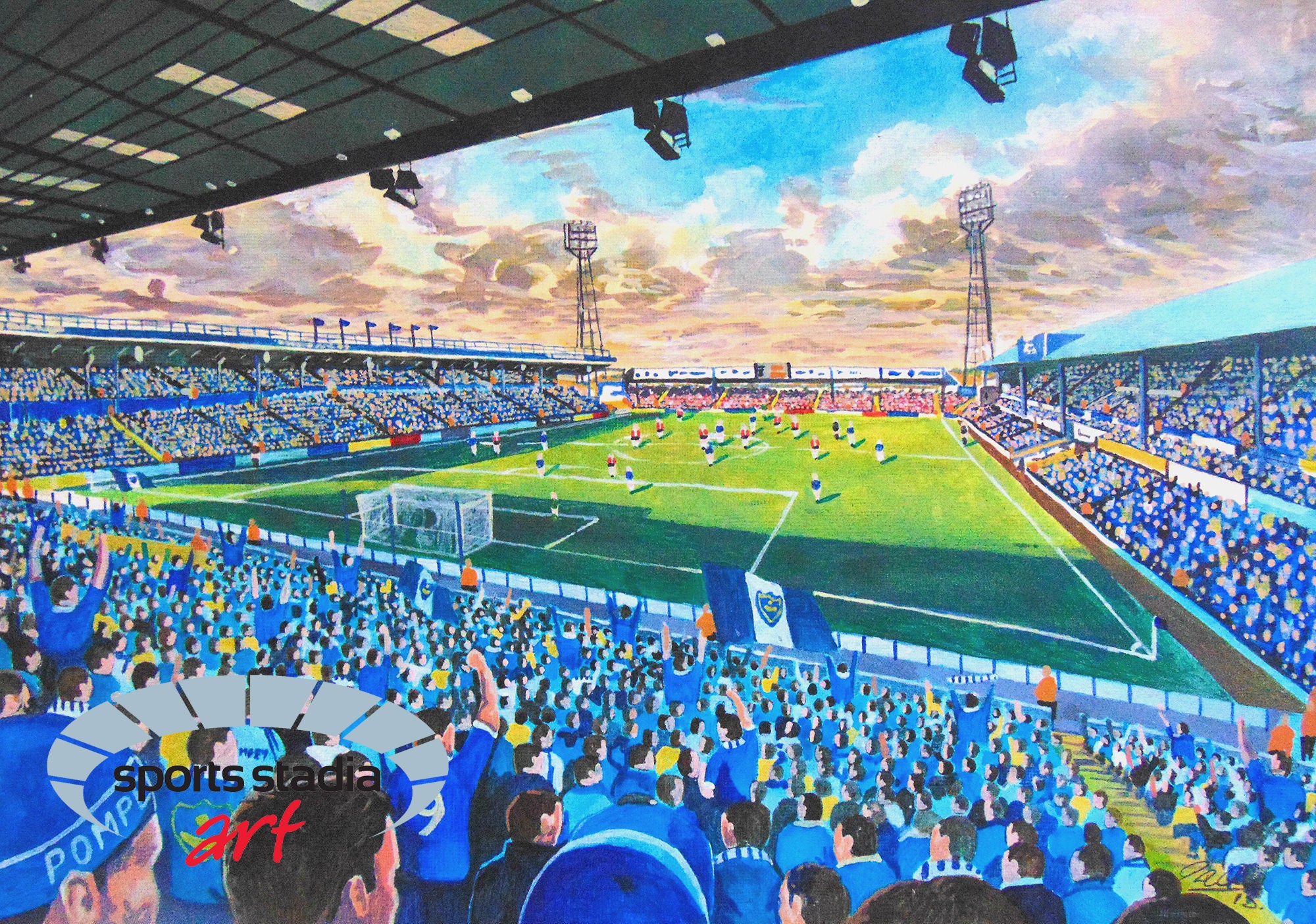 Fratton Park Stadium Fine Art Jigsaw Puzzle - Portsmouth Football Club