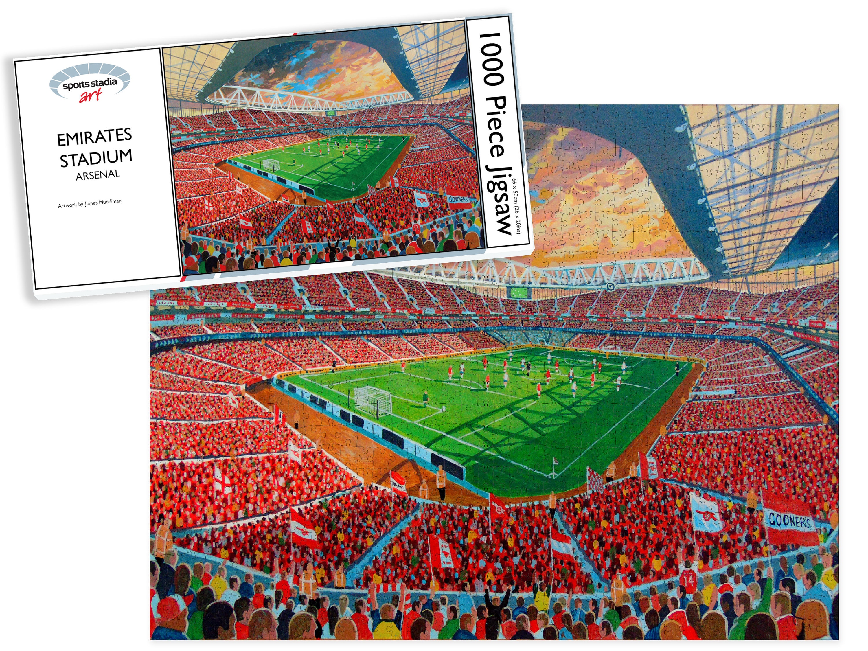 Puzzle 3d 108 pièces : stade de foot : emirates stadium (arsenal