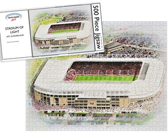 Stadium of Light Stadia Fine Art Jigsaw Puzzle - Sunderland Football Club