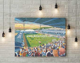 Vetchfield Stadium Fine Art Canvas Print - Swansea City Football Club