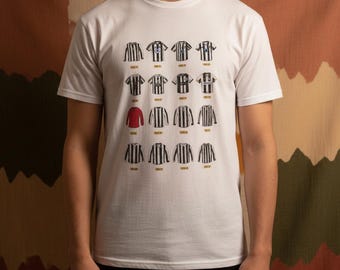 Newcastle United FC Retro Football Shirts T-Shirt