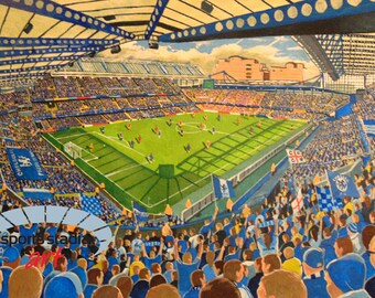 Chelsea Football Club - Stamford Bridge Stadium Art Print