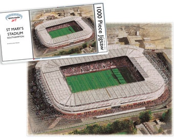 St Mary's Stadia Fine Art Jigsaw Puzzle - Southampton Football Club