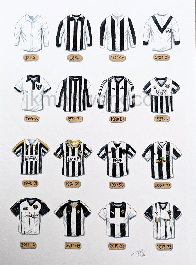 Notts County FC Retro Football Shirts T-Shirt