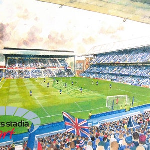 Ibrox Stadium Fine Art Jigsaw Puzzle - Rangers Football Club