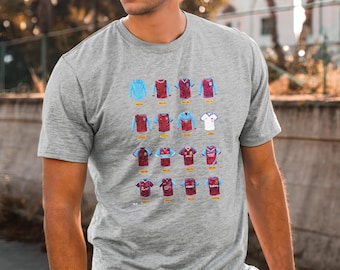 Camiseta retro de fútbol del West Ham United FC