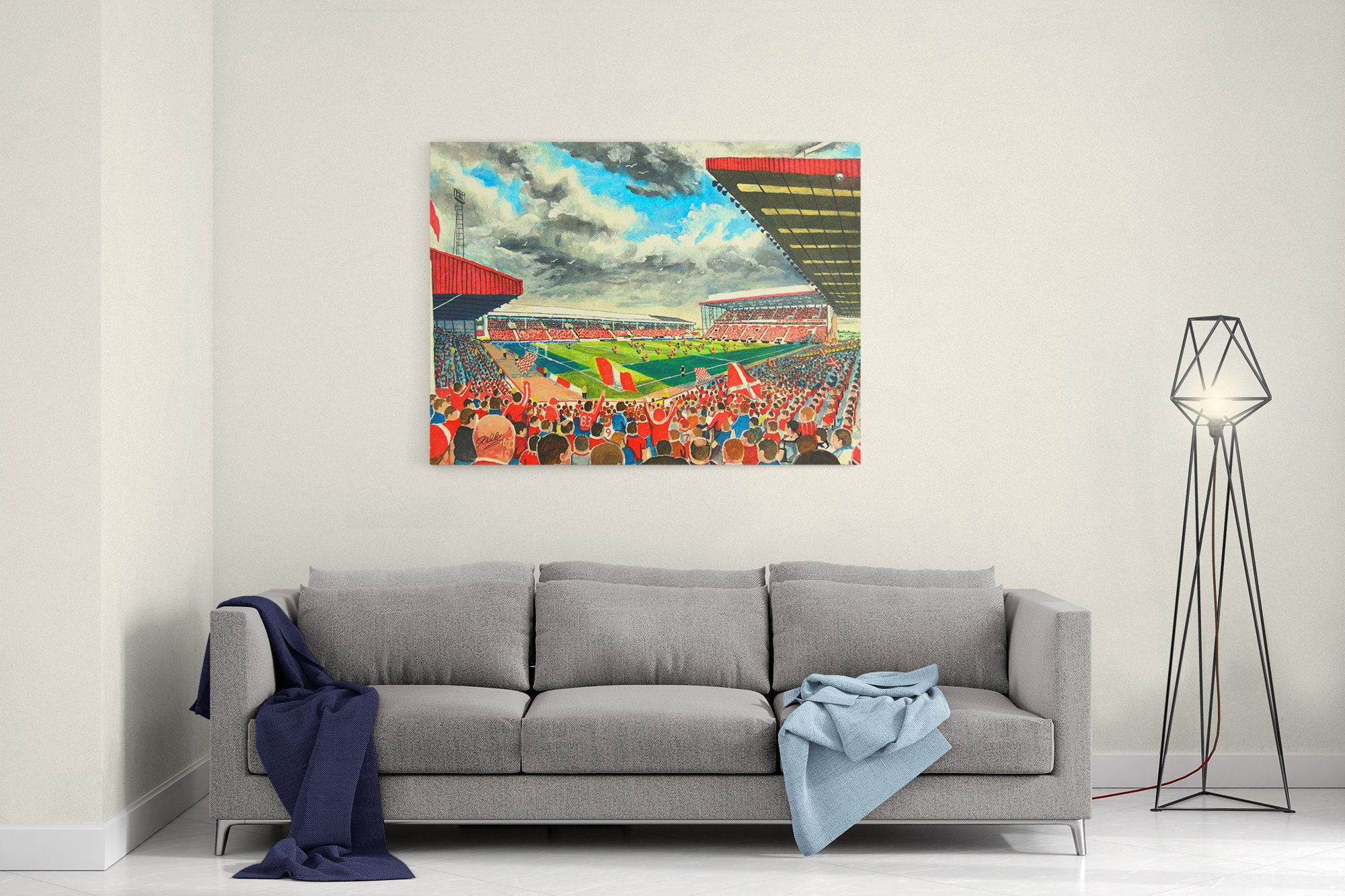 Pittodrie Stadium Fine Art Canvas Aberdeen Football Club - Etsy