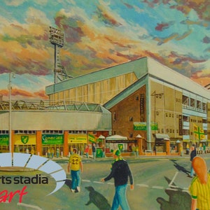 Norwich City Football Club - Carrow Road Stadium Art Print