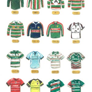 Leicester Tigers retro T-shirt met rugby-shirts