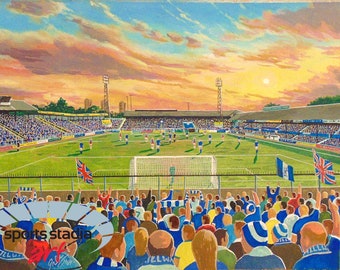 Millwall Football Club - Stampa artistica dello stadio Old Den