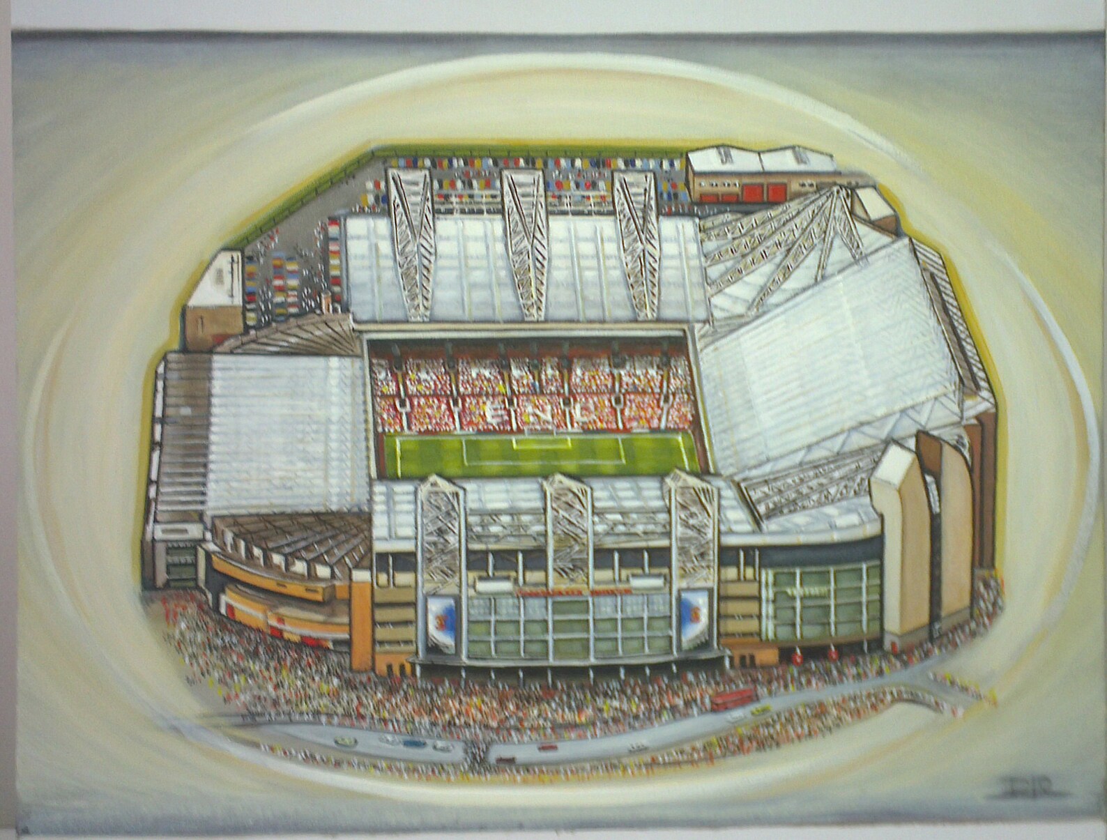 Old Trafford Stadium Fine Art Original Oil Painting Etsy UK