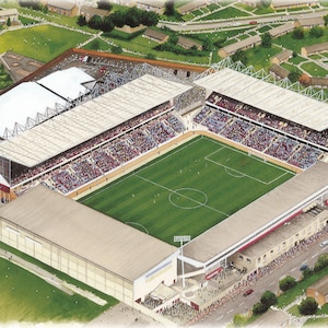 Turf Moor Stadia Fine Art Jigsaw Puzzle - Burnley Football Club