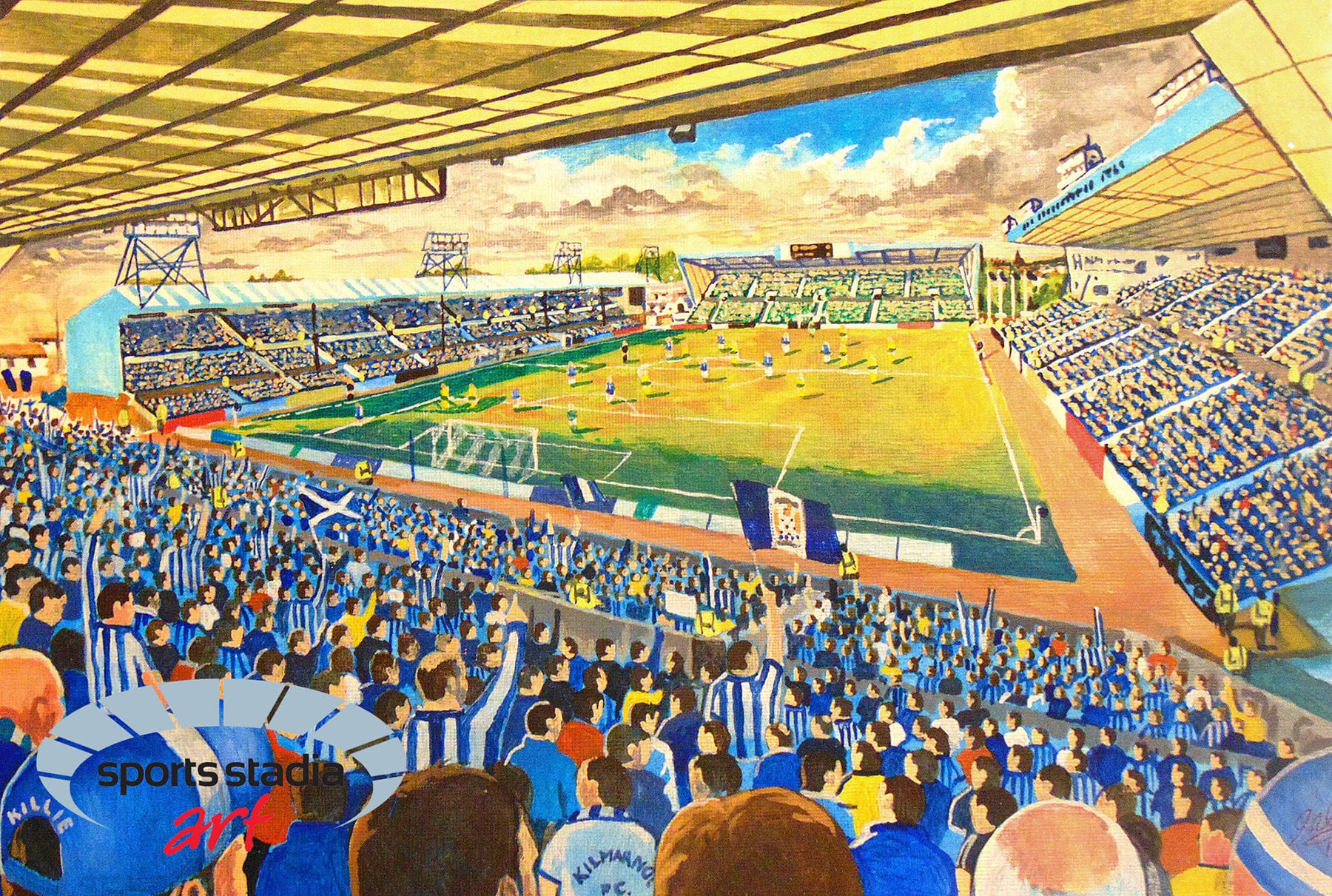 Kilmarnock Football Club Jigsaw Puzzle : Rugby Park Stadium Art